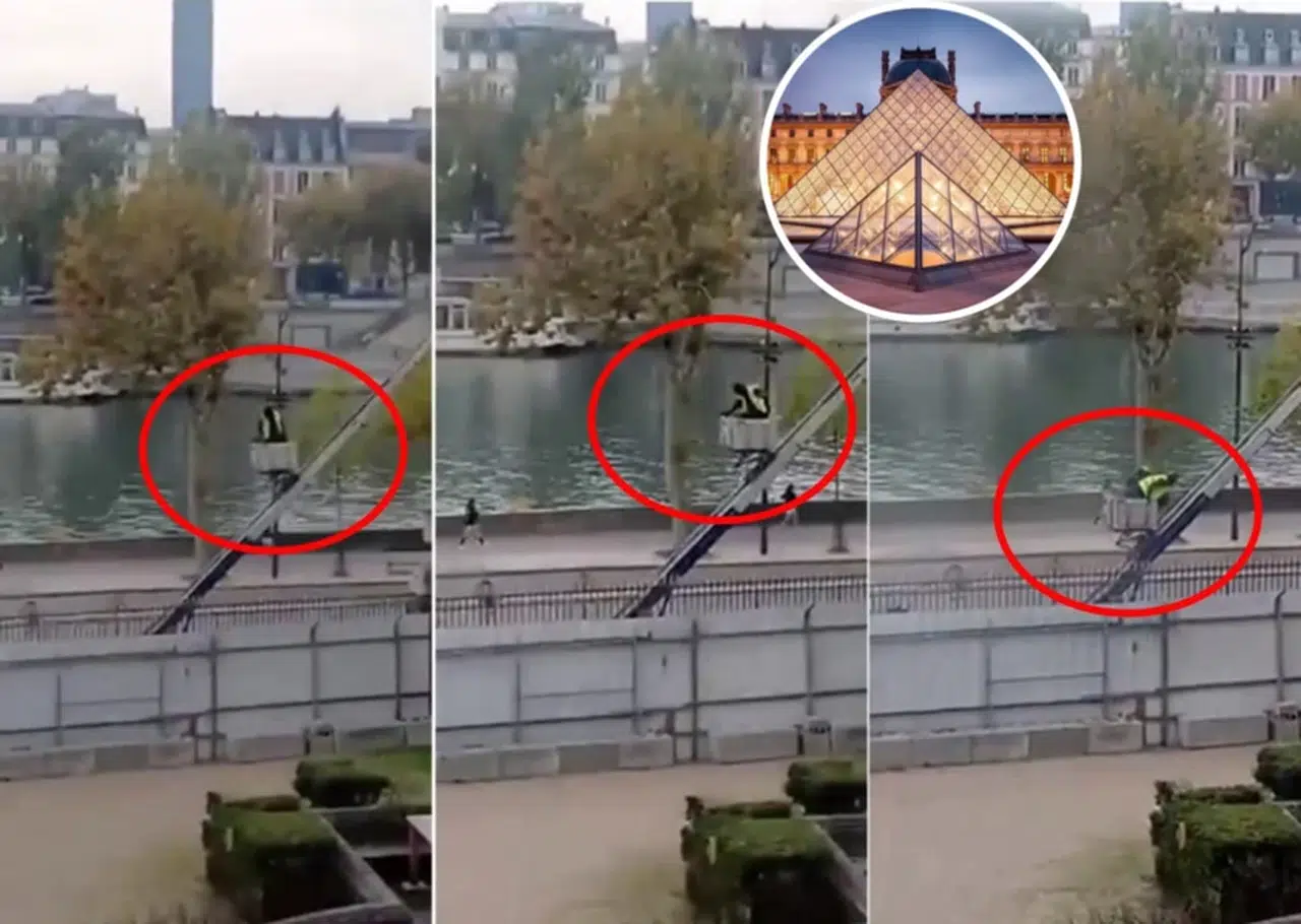 PARİS'TEKİ LOUVRE MÜZESİ 7 DAKİKADA GÖZ GÖRE GÖRE İŞTE BÖYLE SOYULMUŞ!