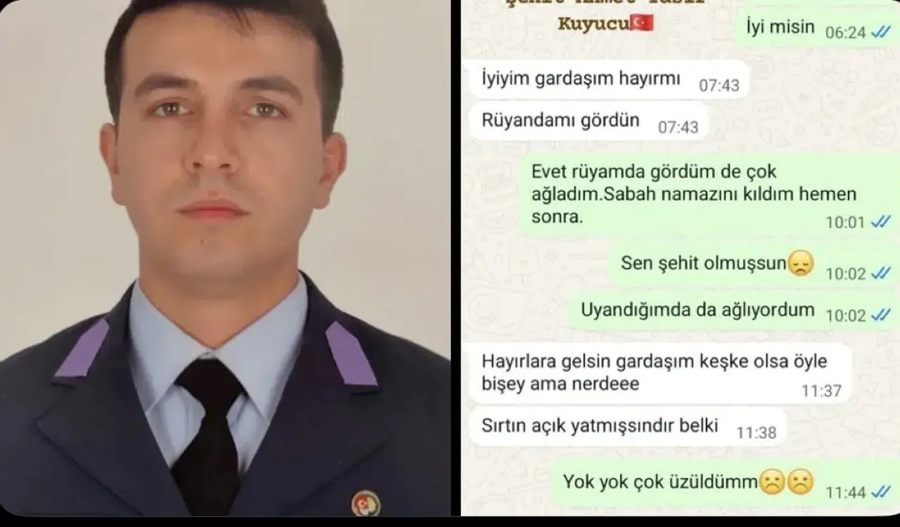 YASİR AHMET KUYUCU’NUN KIZKARDEŞİ RÜYASINDA ŞEHİT OLDUĞUNU GÖRMÜŞ!