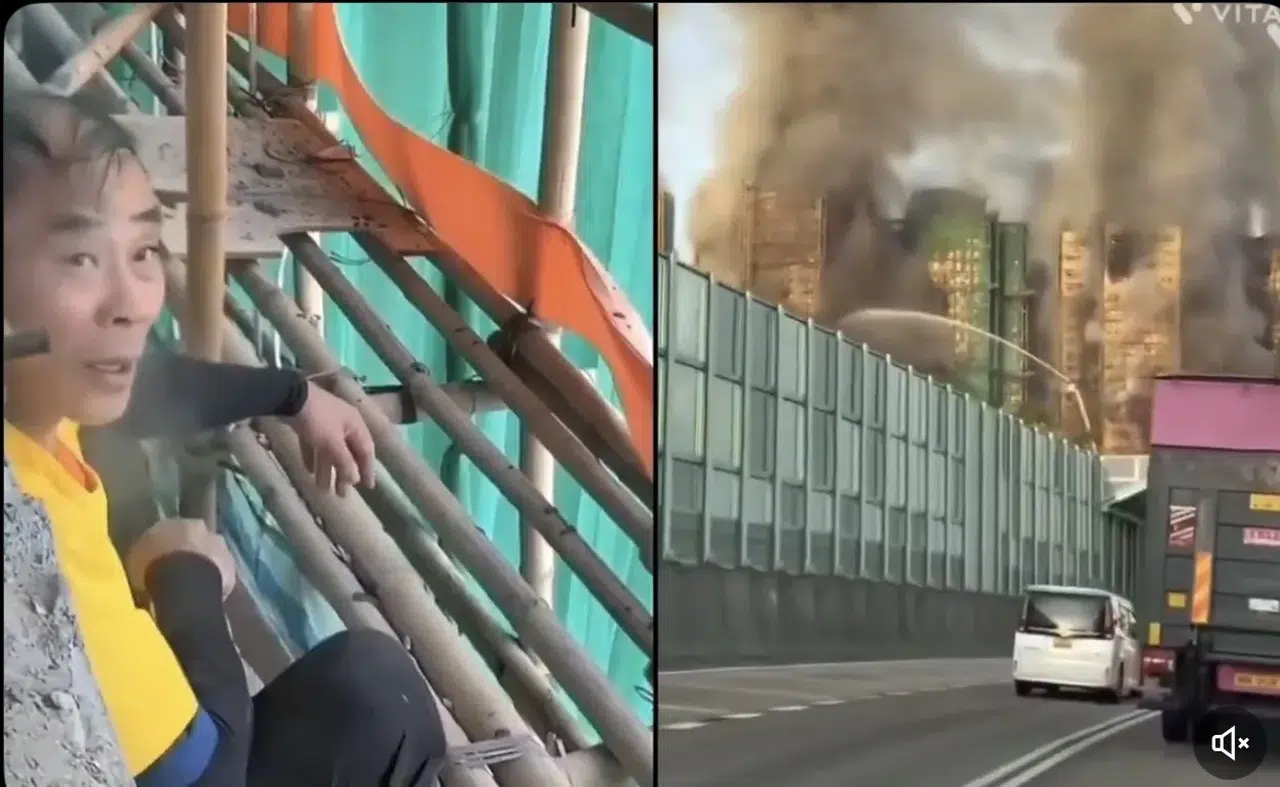 HONG KONG’DAKİ  BÜYÜK YANGINDAN  ŞOK EDİCİ GÖRÜNTÜLER GELDİ!