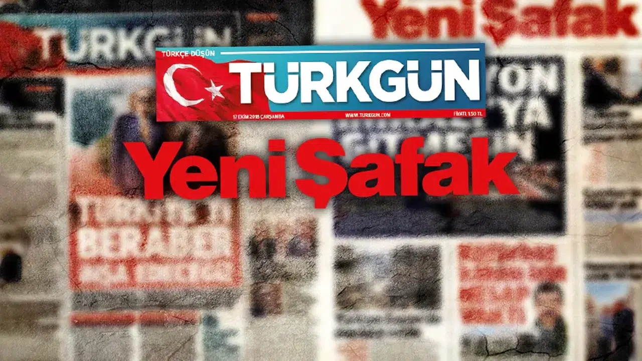 TÜRKGÜN GAZETESİ'NDEN YENİŞAFAK GAZETESİ'NE MANŞET TEPKİSİ!