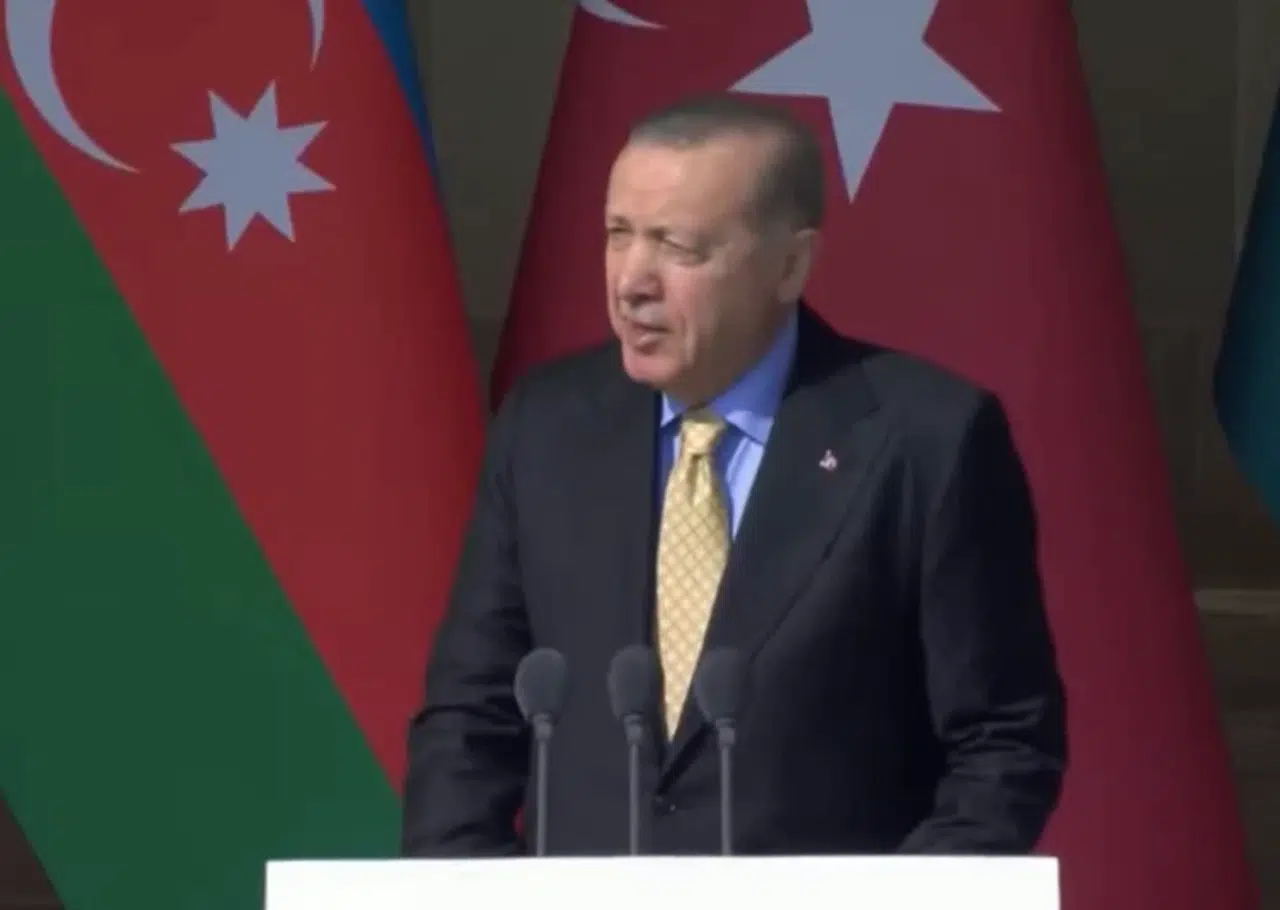 ERDOĞAN BAKÜ: "KAFKASYA'DA KALICI BARIŞA ENGEL KALMADI!"