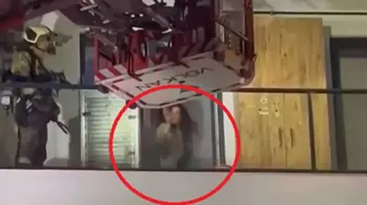 EVİNİ YAKMAK İSTEYEN KADIN İTFAİYECİLERE DAMACANA FIRLATTI!