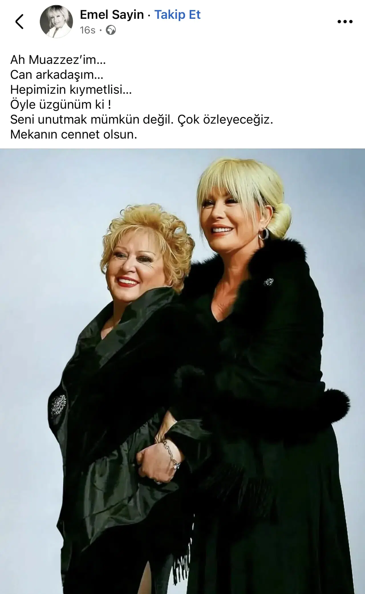 EMEL SAYIN MUAZZEZ ABACI'YA BU SÖZLERLE VEDA ETTİ!