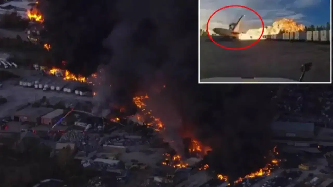 ABD KARGO UÇAĞININ DÜŞMESİNDE TERÖR ŞÜPHESİ ARAŞTIRILIYOR!