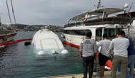 BODRUM'DA 40 MİLYON TL'LİK LÜKS YAT SULARA GÖMÜLDÜ!
