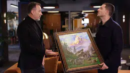 BAHÇELİ'NİN URAZ KAYGIRLAROĞLU'NA HEDİYE TABLOSU VERİLDİ!