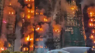 DÜNYANIN GÖZDE TURİZM MERKEZİ HONG KONG'DA YANGIN FACİASI!