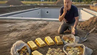 HAVUZ YAPMAK İSTEDİĞİ BAHÇE ADETA ALTIN DEPOSU ÇIKTI!