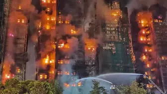 HONG KONG'DA YANGIN SONRASI 3 GÜNLÜK YAS İLAN EDİLDİ!