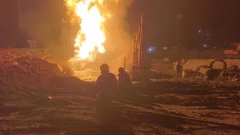 HATAY'DA GAZ KAÇAĞI ALEV ALDI! MÜDAHALE EDEN İKİ İŞÇİ YARALANDI!