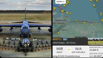 ABD’NİN B-52 BOMBARDIMAN UÇAĞI VENEZUELA AÇIKLARINDA DOLAŞIYOR!