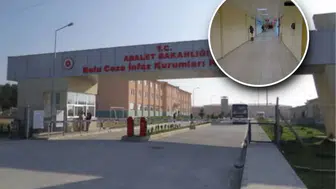 CİNAYET ZANLISI TUTUKLU  CANİ BABA AÇIK GÖRÜŞTE KIZINI DUVARA ÇARPTI!