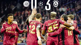 GALATASARAY AJAX’I AMSTERDAM’DA SAHADAN SİLDİ SÜPÜRDÜ DAĞITTI!