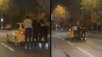 MALTEPE’DE ÜÇ PATENLİ GENCİN ÇOK TEHLİKELİ YOLCULUĞU!