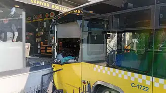 ÜSKÜDAR'DA İETT OTOBÜSÜ BÖREKÇİYE DALDI! 4 KİŞİ YARALANDI!