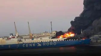 RUSYA ODESSA LİMANI'NDA TÜRK KURU YÜK GEMİSİNİ VURDU!