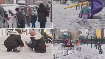 İSTANBUL'DA YAĞAN KAR EN ÇOK ÇOCUKLARI SEVİNDİRDİ!