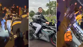 MOTOSİKLETİ İLE AŞIRI HIZ YAPAN GENÇ SARIYER’DE DENİZE UÇTU!