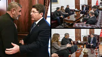 ADALET BAKANI TUNÇ ROJİN KABAİŞ’İN BABASINI KABUL ETTİ!