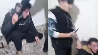 ŞANLIURFA'DA BİR KİŞİYİ DARP EDEREK GÖRÜNTÜ ÇEKTİLER!