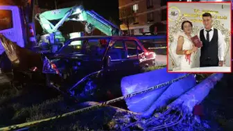 ALTI AY ÖNCE EVLENEN GENÇ ÇİFTİ TRAFİK KAZASI AYIRDI!