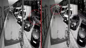 ESKİŞEHİR'DE PARK HALİNDEKİ OTOMOBİLİ BÖYLE ÇALDILAR!