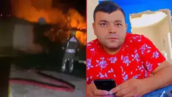 YANGINDA EŞİ VE İKİ ÇOCUĞUNU KURTARMAYA ÇALIŞIRKEN CAN VERDİ!