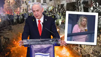 NETANYAHU'NUN EŞİ MİAMİ'DE BALKONDA BÖYLE GÖRÜNTÜLENDİ!