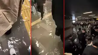 MECİDİYEKÖY METROSUNU SEL SULARI BASTI! HALK İSYAN ETTİ!