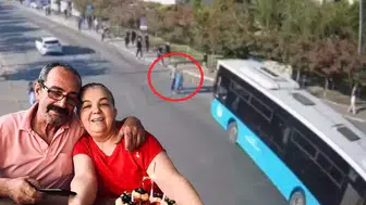 MERSİN'DE OTOBÜS KAZASINDA EŞİ ÖLDÜ KENDİSİ YARALANDI!