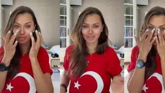 PUTİN'E ÜNLÜ RUS SUNUCUDAN TÜRK BAYRAKLI TEŞEKKÜR!