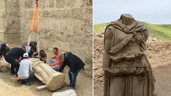 LAODİKEİA ANTİK KENTİ'NDE 2 METRELİK ATHENA HEYKELİ BULUNDU!