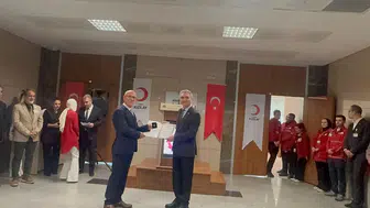 KAN VEREN HAKİM VE ADLİYE PERSONELİNE PLAKET VERİLDİ!