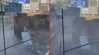 FENERBAHÇE STADYUMU YANINDAKİ İNŞAAT ALANINDA ÇÖKME!