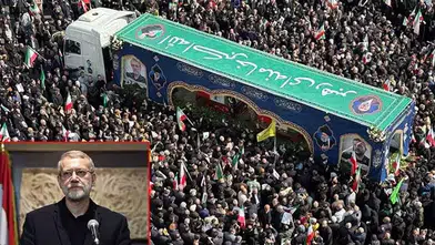 İRAN'DA ALİ LARİCANİ İÇİN CENAZE TÖRENİ DÜZENLENDİ!