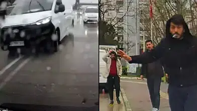 TRAFİKTE YOL VERME TARTIŞMASINDA 3 KİŞİ SÜRÜCÜYE SALDIRDI!