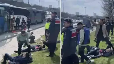 BAĞCILAR’DA DÖRT CEZAEVİ ARACI ÇARPIŞTI! 6 JANDARMA YARALANDI!