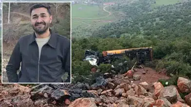 İSLAHİYE'DE UÇURUMA YUVALANAN TIR'IN ŞOFÖRÜ ÖLDÜ!