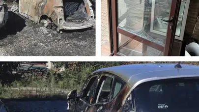 KARADAĞ'DA OLAYLAR SÜRÜYOR! DÜKKANLAR VE ARABALAR YAKILIYOR!