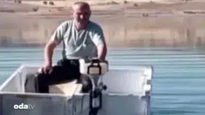 MOTOR TAKTIĞI BUZDOLABI KAYIK İLE GÖLDE BÖYLE KEYİF YAPTI!