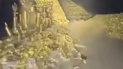 SURİYE HALKI ALTIN DOLU OLDUĞU İDDİA EDİLEN MAĞARANIN ÖNÜNDEN AYRILMIYOR!