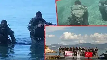 TÜRKİYE VE KKTC  ORTAK "SUALTI OPERASYON TATBİKATI" YAPTI!