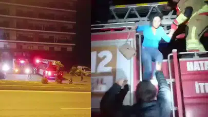 BİNANIN ALTINDAKİ OTO GALERİSİ YANGININDA CAN PAZARI YAŞANDI!