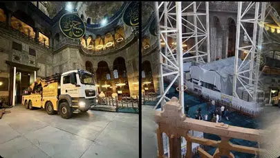 AYASOFYA CAMİİ’NE KAMYON SOKULMASI TARTIŞMALARI GİDEREK BÜYÜYOR!