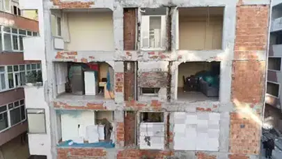 BAHÇELİEVLERDE İKİ APARTMAN 40 SENE BOYUNCA TEK DUVARI KULLANMIŞ!