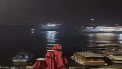 DÜNYADA BİR İLK! PAŞABAHÇE'DE BALIKÇILAR VAPUR YAKALADI!