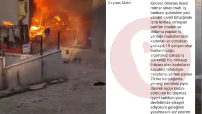 DİLOVASI'NDA 6 GENÇ KIZIN ÖLDÜĞÜ FABRİKA CİMER'E BİLDİRİLMİŞ!