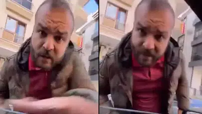 TRAFİKTE TERS YÖNDE GELDİ UYARAN SÜRÜCÜYE EŞİNİN YANINDA BAĞIRDI!