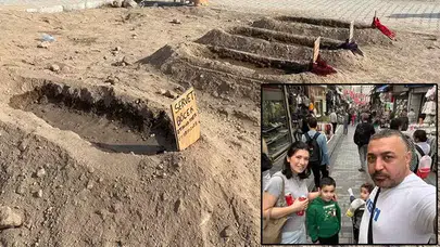 BABA SERVET BÖCEK EŞİ VE ÇOCUKLARININ YANINA DEFNEDİLDİ!