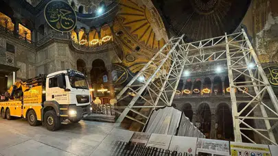 AYASOFYA CAMİİ'NDE ŞİMDİ DE RESTORASYON TARTIŞMALARI BAŞLADI!